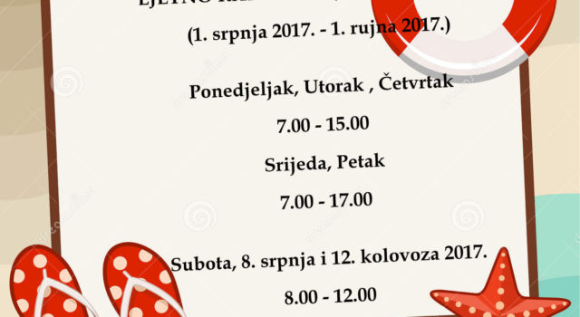 Ljetno radno vrijeme