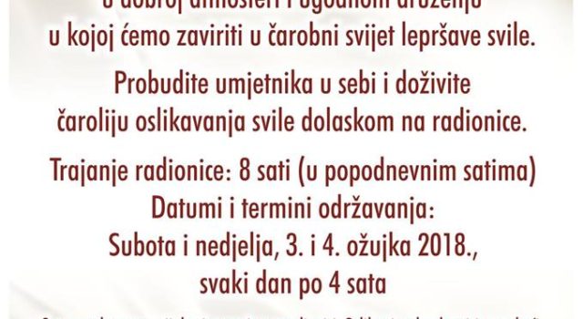 Radionica oslikavanja svile