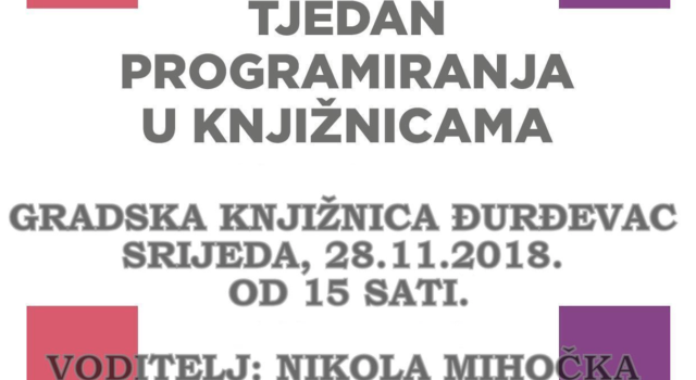 Tjedan programiranja u knjižnicama