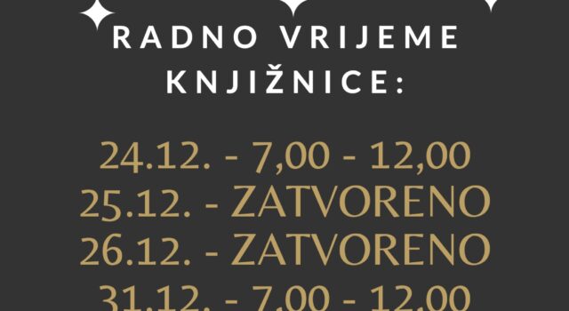 Radno vrijeme preko blagdana