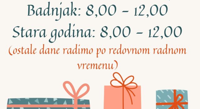 Radno vrijeme za blagdane