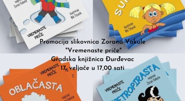 Promocija slikovnice “Vremenaste priče”  poznatog hrvatskog meteorologa Zorana Vakule