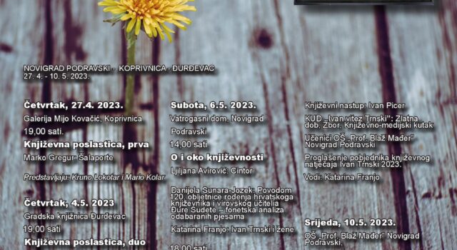 13. dani Ivana Trnskog u Gradskoj knjižnici Đurđevac