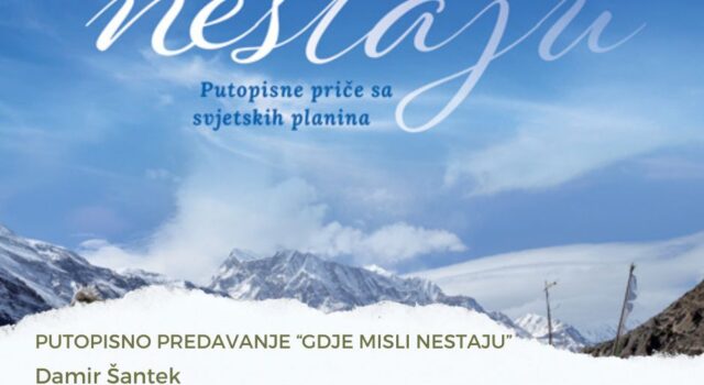 Putopisno predavanje i promocija knjige “Gdje misli nestaju”