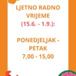 Ljetno radno vrijeme