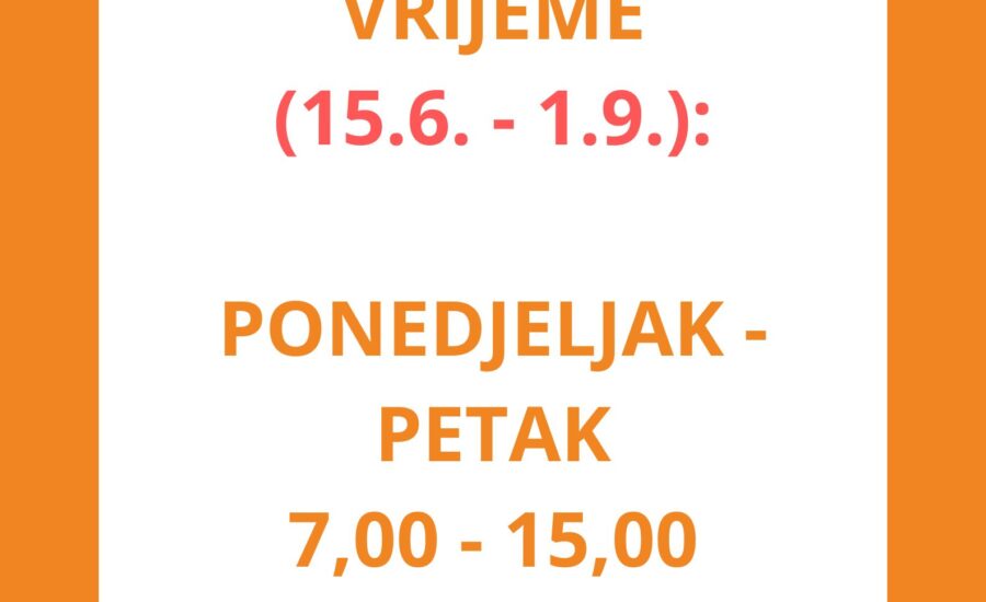 Ljetno radno vrijeme