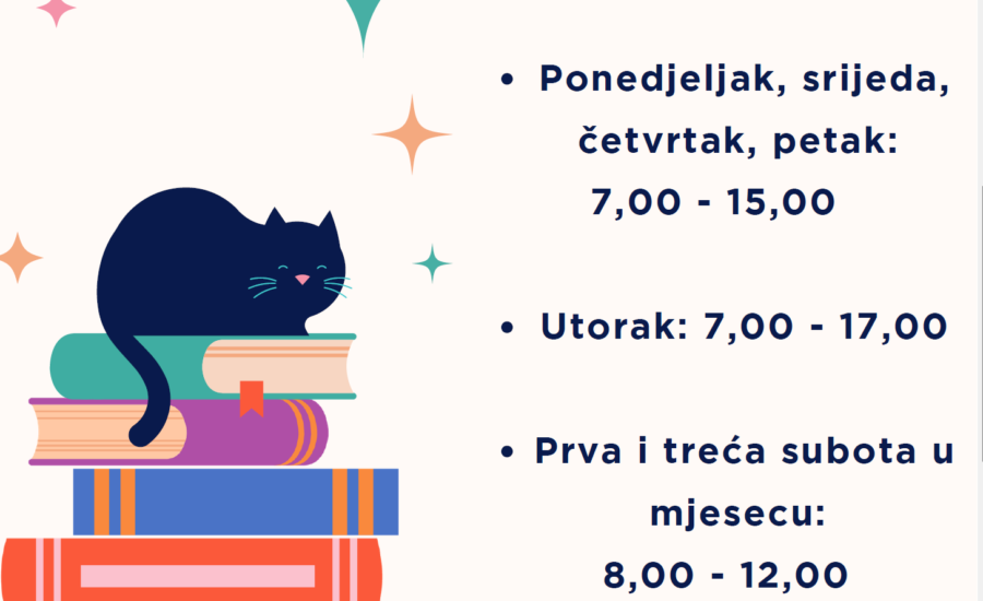 Radno vrijeme knjižnice grada Đurđevca